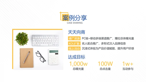 蓝色简约风企业沟通合作方案PPT模板