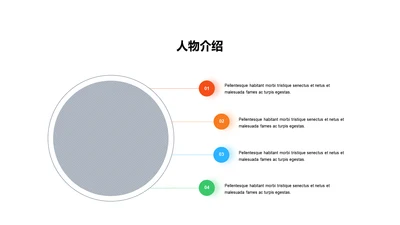 人物介绍-商务简约4项PPT