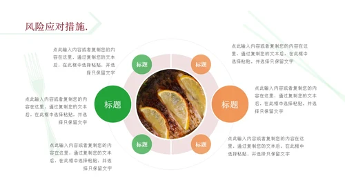 橙色商务风简约风餐厅商业计划书PPT模板