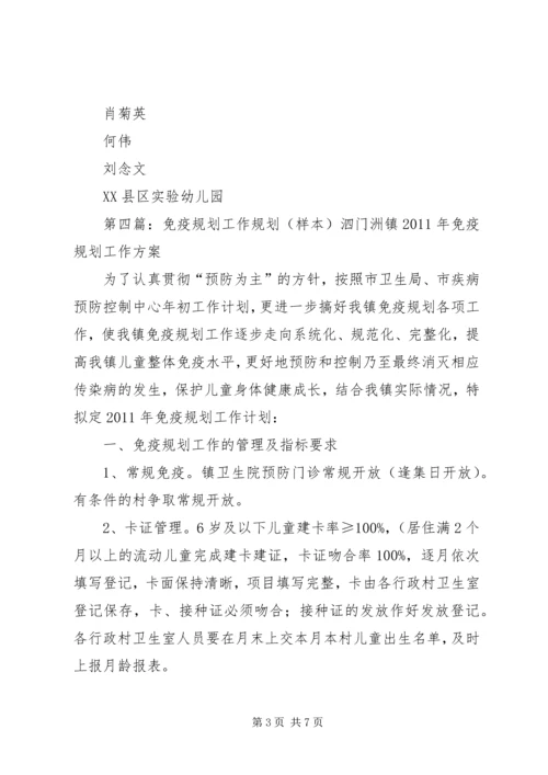 睦化社区免疫规划工作领导小组.docx