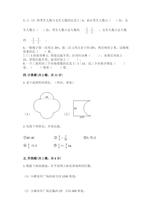 小学数学六年级上册期末测试卷【新题速递】.docx