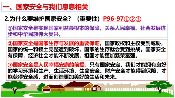 第九课  树立总体国家安全观复习课件（23张PPT）