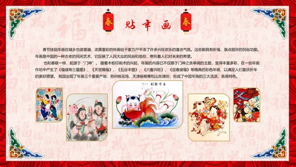 春节习俗传统文化PPT模板