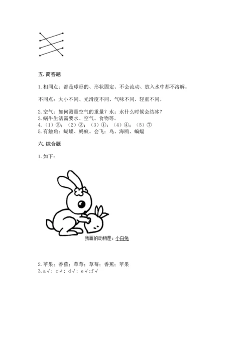 教科版一年级下册科学期末测试卷加答案下载.docx