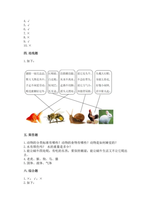 教科版一年级下册科学期末测试卷精品（典型题）.docx