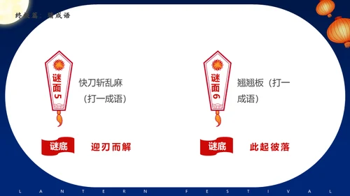 元宵节猜灯谜活动策划通用PPT模板
