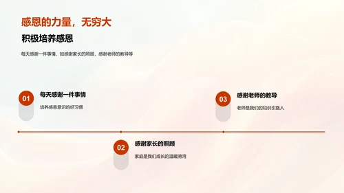 培养感恩意识PPT模板