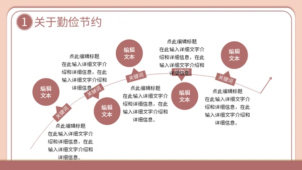 勤俭节约从我做起主题班会通用PPT模板