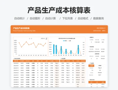 产品生产成本核算分析表