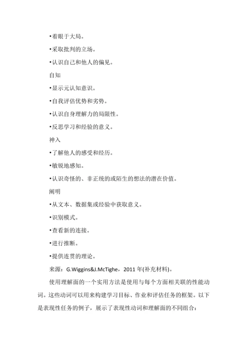 表现性任务设计框架.docx