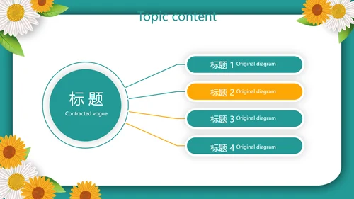 向日葵微笑服务礼仪教育培训动态PPT模板