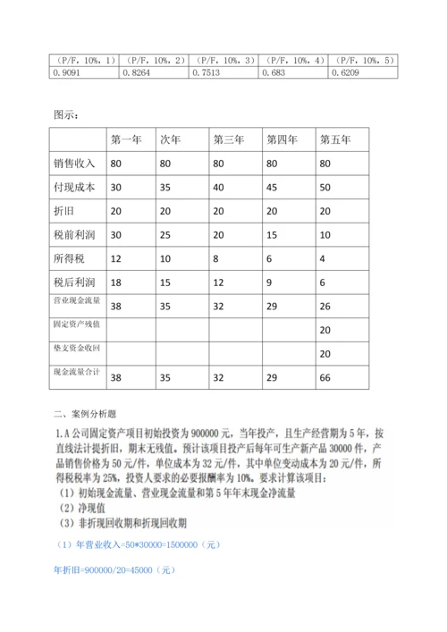 2023年春财务管理形成性考核册答案.docx