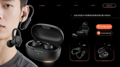橙黑高级感产品介绍模板