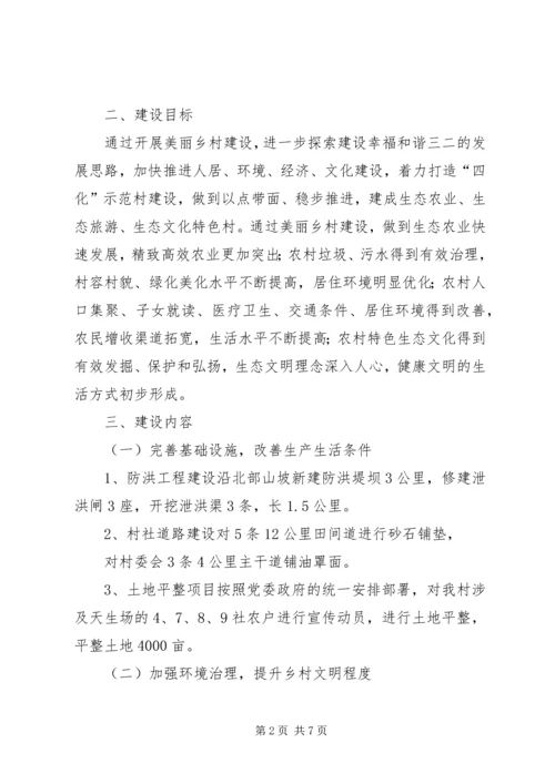 美丽乡村试点建设实施方案.docx