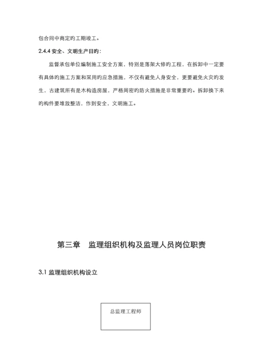 古建关键工程监理重点规划.docx