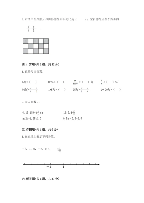 北师大版小学数学六年级下册期末检测试题附答案（名师推荐）.docx