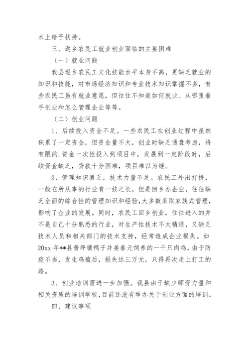 农民工就业形势调研报告.docx