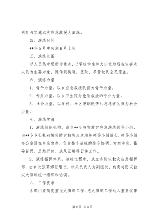 防灾救灾演练方案 (2).docx