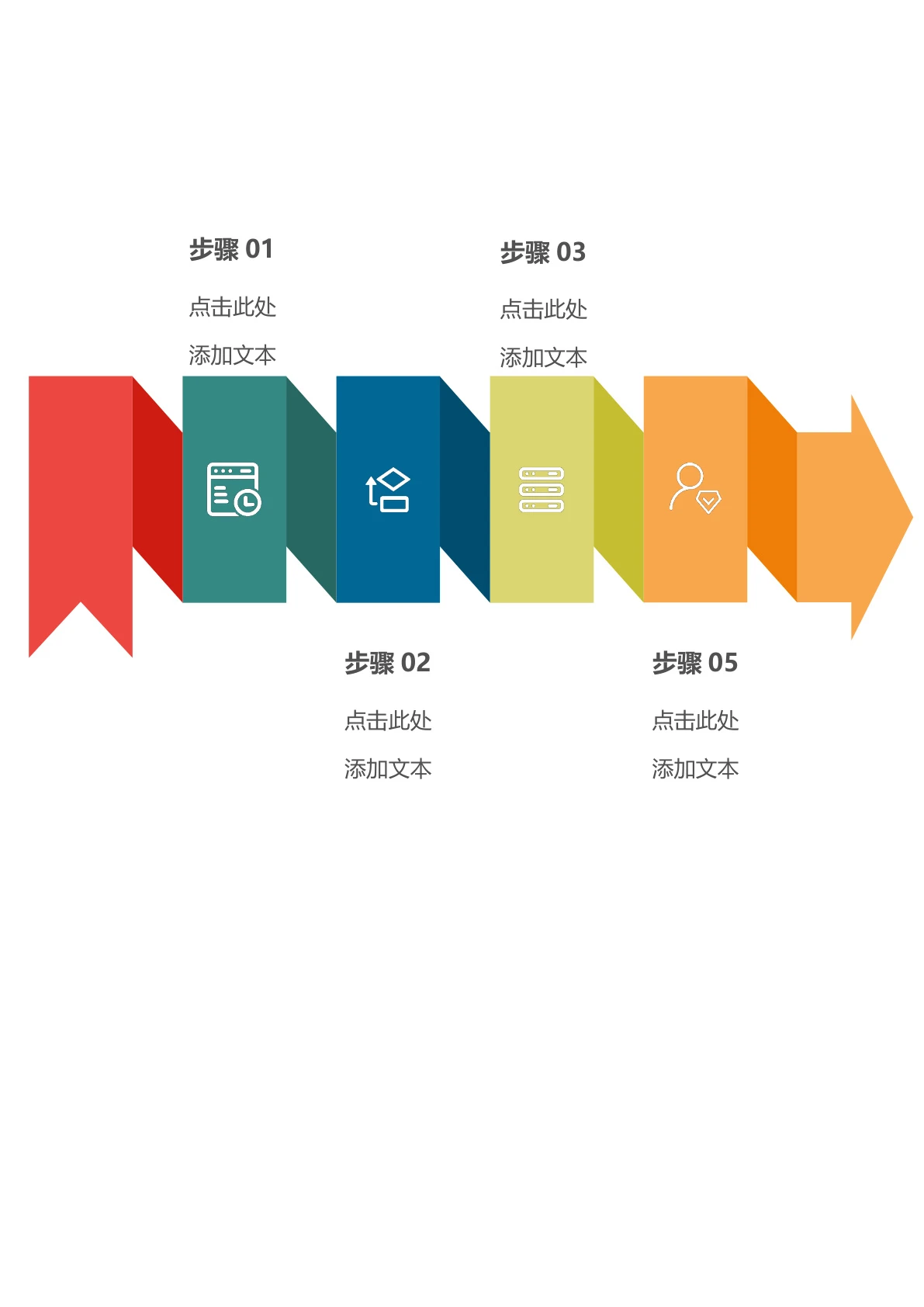 任务步骤时间轴模板