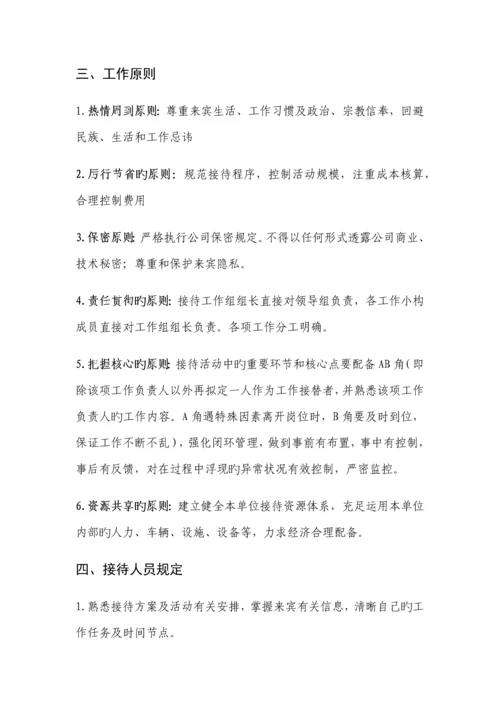 接待服务工作重点标准化标准手册.docx