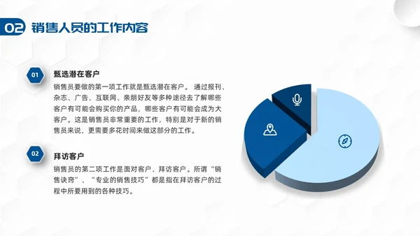 蓝色简约渠道销售技巧培训PPT模板宣传PPT动态PPT