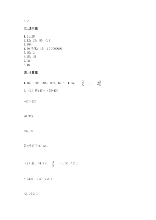 兴海县六年级下册数学期末测试卷（名师推荐）.docx