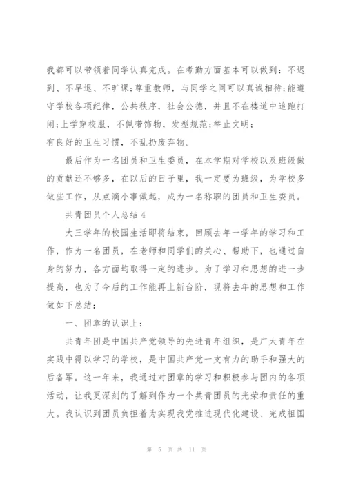 2022年共青团员个人总结.docx