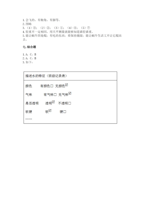 教科版一年级下册科学期末测试卷【考点精练】.docx