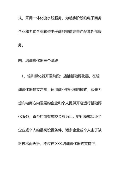 电商创新培训孵化器方案.docx