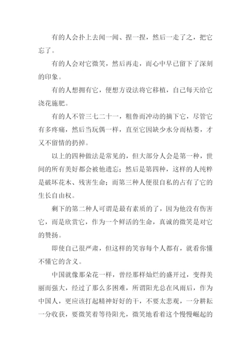 微笑的含义作文.docx