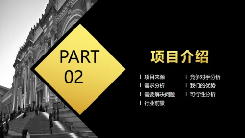 大气商业融资创业计划书商务通用PPT模板