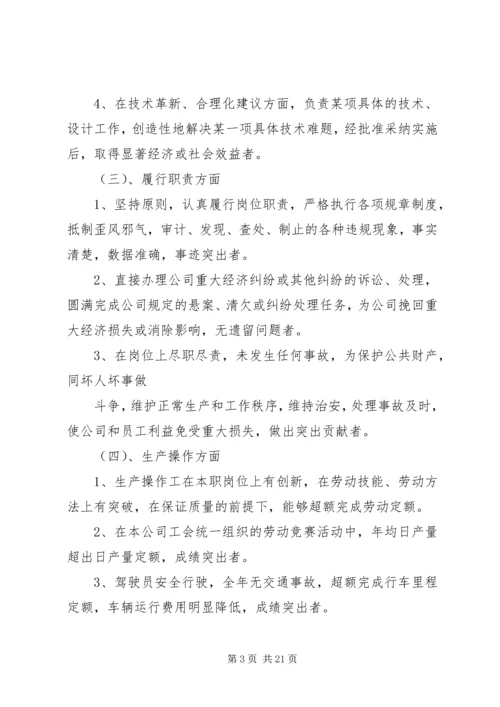 先进工作者评选办法专题.docx