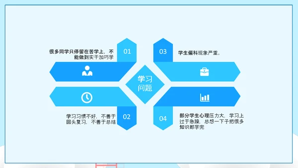 可爱卡通风高中三年级期末家长会PPT模板