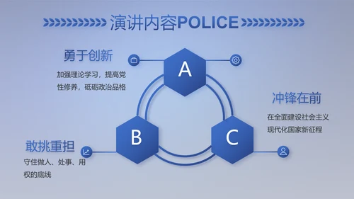 蓝色大气扫黑除恶专项斗争动态PPT