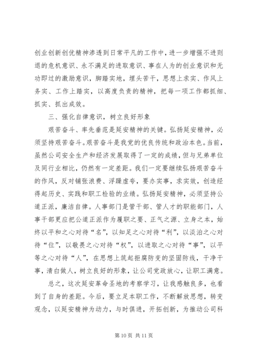 延安精神体会范文.docx