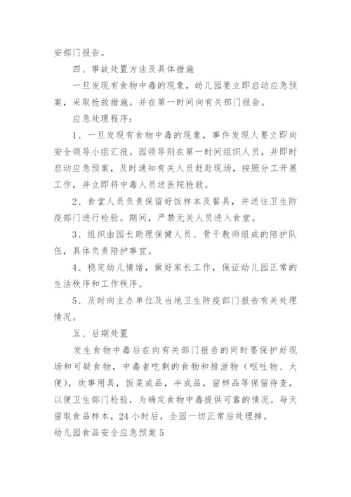 幼儿园食品安全应急预案.docx