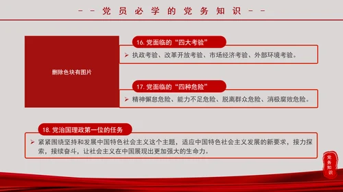 党务知识应知应会党员培训党课PPT