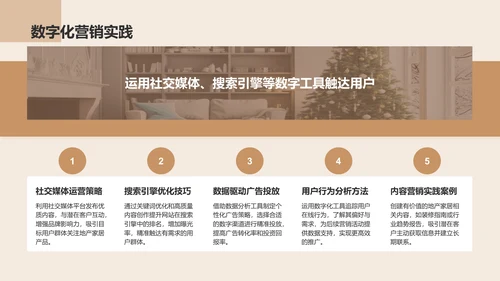 橙色商务风地产家居工作汇报PPT模板