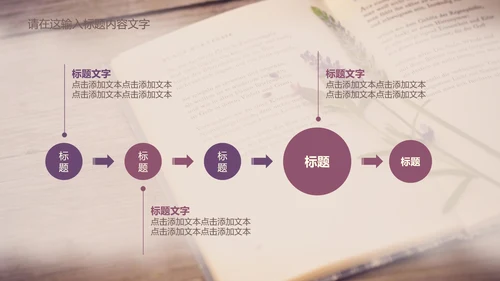 唯美薰衣草书香ppt动态模板