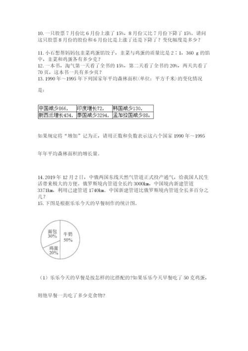 六年级小升初数学解决问题50道必考题.docx