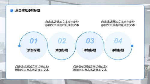 蓝色渐变商务风安全生产工作汇报PPT模板