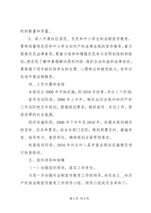 知识产权局五五普法五年规划 (3).docx