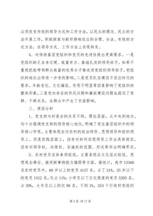民主化进程对党的村级组织建设的影响与对策.docx