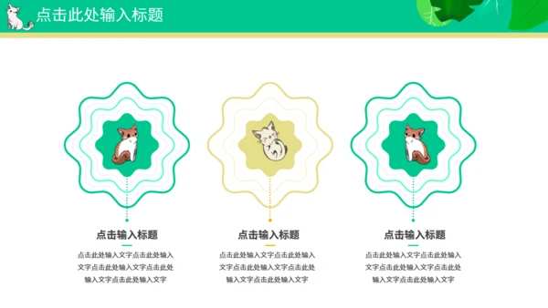 喵星人宠物主题通用PPT模板