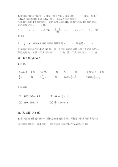 小学毕业班数学检测题及参考答案【突破训练】.docx