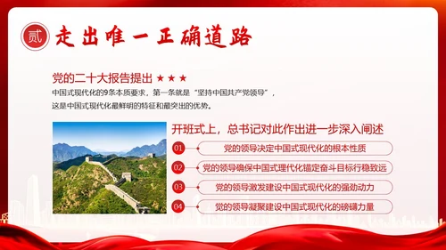 中国式现代化党的二十大精神研讨班开班式上讲话PPT