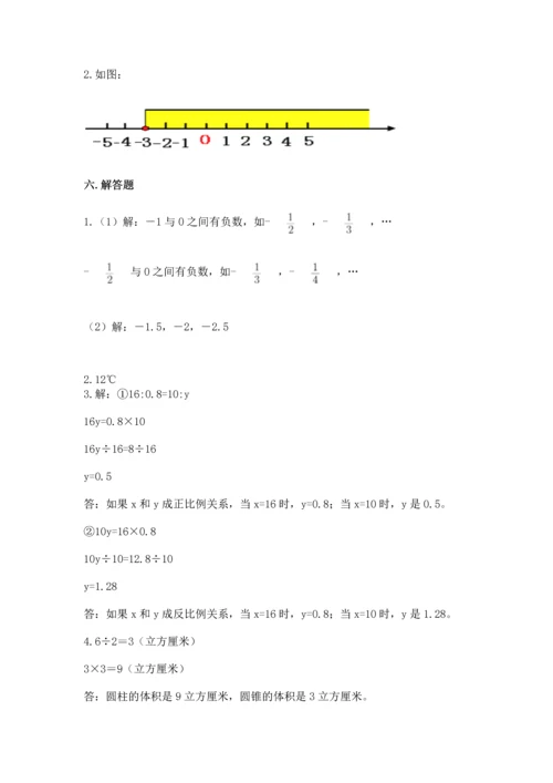 人教版六年级下册数学期末测试卷附答案（模拟题）.docx