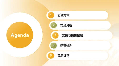 橙色手绘风发展现代农业商业计划书PPT模板