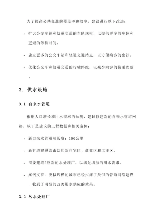 修建设施方案