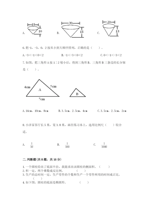 小升初六年级期末测试卷（有一套）.docx